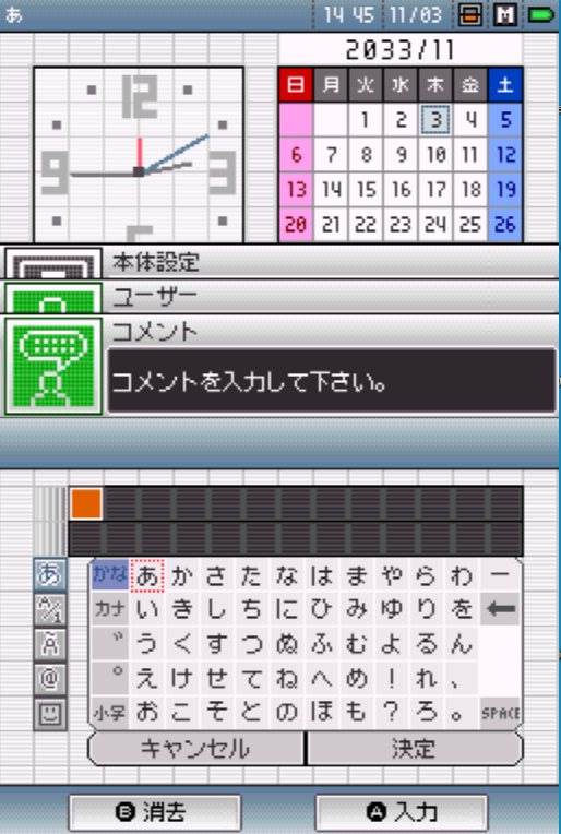 DS本体設定
